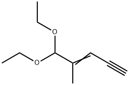 5,5-diethoxy-4-methylpent-3-en-1-yne Structure