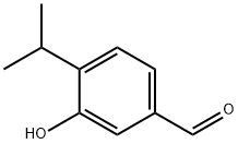 벤즈알데히드,3-히드록시-4-(1-메틸에틸)-(9CI) 구조식 이미지