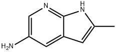 2-METHYL-1H-PYRROLO[2,3-B]피리딘-5-일라민 구조식 이미지