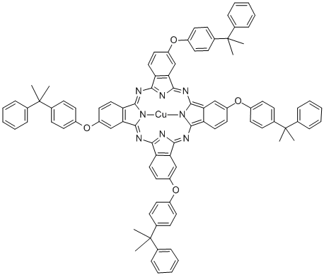 COPPER(II) TETRAKIS(4-CUMYLPHENOXY)- Structure