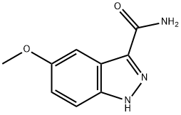 5-METHOXY-1H-INDAZOLE-3-CARBOXYLIC ACID AMIDE Structure