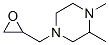 Piperazine, 4-(2,3-epoxypropyl)-1,2-dimethyl- (7CI) Structure