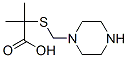 2-메틸-2-[(1-피페라지닐메틸)티오]프로피온산 구조식 이미지
