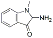 3H-Indol-3-one,  2-amino-1,2-dihydro-1-methyl- Structure