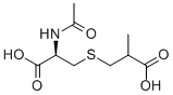 N-아세틸-3-(2-카르복시프로필)티오]알라닌 구조식 이미지