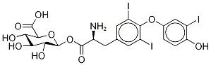 Glucuronic Acid 1-Ester with 3-[4-(4-Hydroxy-3-iodophenoxy)-3,5-diiodophenyl]alanine Structure