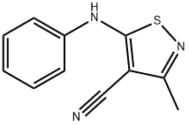 5-ANILINO-3-메틸리소티아졸-4-탄소니트릴 구조식 이미지