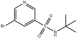 5-broMo-N-tert-부틸피리딘-3-설폰아미드 구조식 이미지