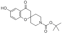 TERT-BUTYL 6-HYDROXY-4-OXOSPIRO[CHROMAN-2,4'-PIPERIDINE]-1'-CARBOXYLATE Structure