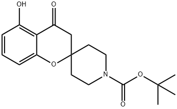 1’-t-Butoxycarbonyl-5-hydroxy-spiro[chroman-2,4’-piperidin]-4-one Structure