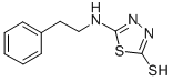 5-[(2-페닐에틸)아미노]-1,3,4-티아디아졸-2-티올 구조식 이미지