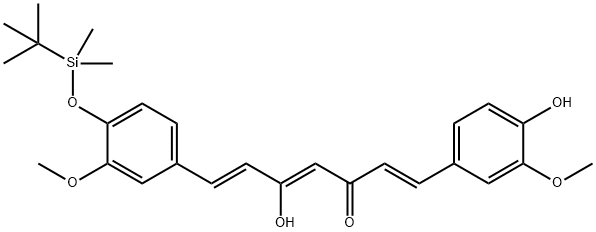 O-tert-Butyl-diMethylsilyl CurcuMin 구조식 이미지