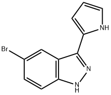 1H-Indazole, 5-broMo-3-(1H-pyrrol-2-yl)- 구조식 이미지