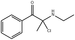 Propiophenone, 2-chloro-2-(ethylamino)- (7CI) Structure