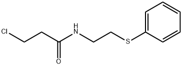 3-클로로-N-[2-(페닐설파닐)에틸]프로판아미드 구조식 이미지