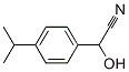 Benzeneacetonitrile, alpha-hydroxy-4-(1-methylethyl)- (9CI) Structure