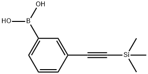 (3-[(TRIMETHYLSILYL)ETHYNYL]PHENYL)BORONIC ACID Structure