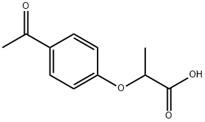 2-(4-ACETYLPHENOXY)프로판산 구조식 이미지