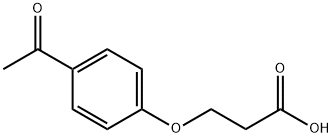 3-(4-ACETYLPHENOXY)프로판산 구조식 이미지