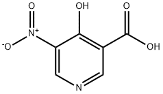 4-Hydroxy-5-nitropyridine-3-carboxylic acid 구조식 이미지