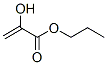 2-Propenoic acid, 2-hydroxy-, propyl ester (9CI) Structure