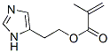 2-Propenoic  acid,  2-methyl-,  2-(1H-imidazol-5-yl)ethyl  ester Structure