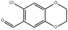 1,4-Benzodioxin-6-carboxaldehyde,  7-chloro-2,3-dihydro- Structure