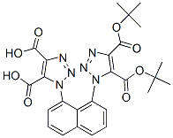 1,1'-(나프탈렌-1,8-디일)비스[1H-1,2,3-트리아졸-4,5-디카르복실산디(1,1-디메틸에틸)]에스테르 구조식 이미지