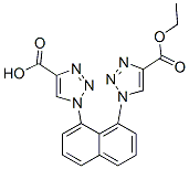 1,1'-(Naphthalene-1,8-diyl)bis(1H-1,2,3-triazole-4-carboxylic acid ethyl) ester Structure