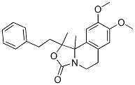 3H-Oxazolo[4,3-a]isoquinolin-3-one,  1,5,6,10b-tetrahydro-8,9-dimethoxy-1,10b-dimethyl-1-(2-phenylethyl)- Structure