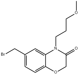 6-(bromomethyl)-4-(3-methoxypropyl)-2H-benzo[b][1,4]oxazin-3(4H)-one Structure