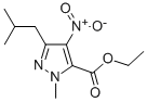 1-METHYL-3-(2-METHYLPROPYL)-4-NITRO-1H-PYRAZOLE-5-CARBOXYLICACIDETHYLESTER 구조식 이미지