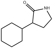 2-Pyrrolidinone, 3-cyclohexyl- Structure