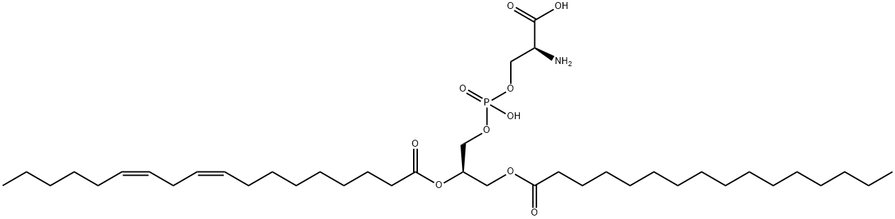 1-PALMITOYL-2-LINOLEOYL-SN-GLYCERO-3-[PHOSPHO-L-SERINE](SODIUM SALT) Structure