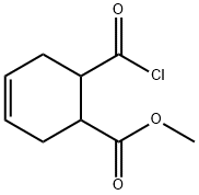 3-사이클로헥센-1-카복실산,6-(클로로포밀)-,메틸에스테르(7CI) 구조식 이미지