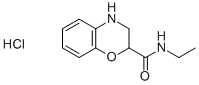 N-ETHYL-3,4-DIHYDRO-2H-1,4-BENZOXAZINE-2-CARBOXAMIDE HYDROCHLORIDE Structure