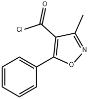 3-METHYL-5-PHENYL-4-ISOXAZOLECARBONYL CHLORIDE Structure