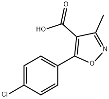 5-(4-Chloro-phenyl)-3-methyl-isoxazole-4-carboxylicacid 구조식 이미지