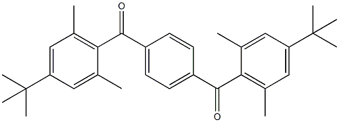 (Benzene-1,4-diyl)bis{[4-(tert-butyl)-2,6-dimethylphenyl]methanone} 구조식 이미지