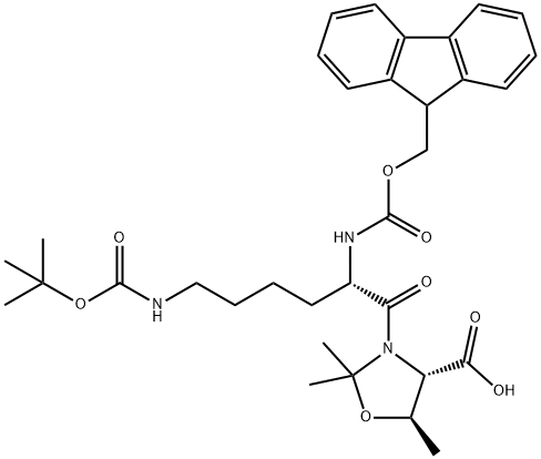 FMOC-LYS(BOC)-THR(PSIME,MEPRO)-OH 구조식 이미지