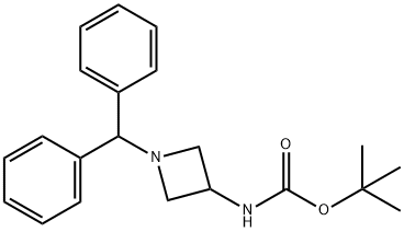 tert-Butyl 1-benzhydryl-3-azetidinylcarbamate Structure