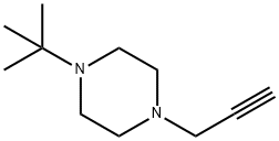 피페라진,1-tert-부틸-4-(2-프로피닐)-(7CI) 구조식 이미지