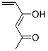 3,5-Hexadien-2-one, 4-hydroxy- (9CI) Structure