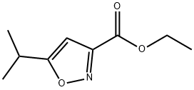 Ethyl 5-isopropyl-3-isoxazolecarboxylate 구조식 이미지