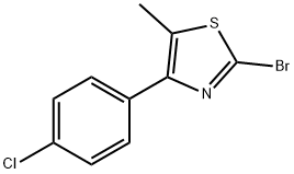 2-BROMO-4-(4-CHLOROPHENYL)-5-METHYLTHIAZOLE Structure