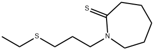 2H-Azepine-2-thione,  1-[3-(ethylthio)propyl]hexahydro- Structure