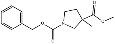 Methyl 1-Cbz-3-methylpyrrolidine-3-carboxylate Structure