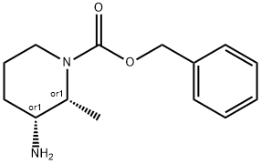 cis-3-Amino-2-methyl-N-Cbz-piperidine Structure