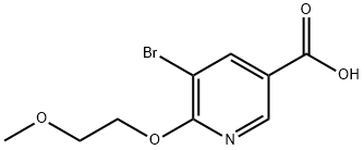 5-broMo-6-(2-Methoxyethoxy)nicotinic acid Structure