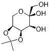 4,5-O-(1-메틸에틸리덴)-β-D-프럭토피라노스 구조식 이미지